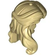 Hair Long, Wavy with Lock on Side
