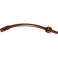 Bar Curved with Axle End and 1 x 1 Round Plate
