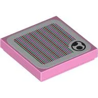 Tile 2 x 2 with Yoshi Egg and Barcode Print (Sticker)