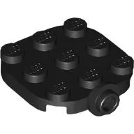 Plate Round Corners 3 x 3 with Side Stud
