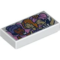 Tile 1 x 2 with Photo of Aliya, Autumn, Liann print