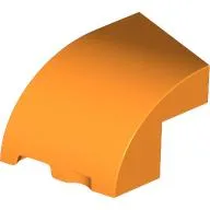 Brick Wedged, Curved 3 x 2 x 1 2/3 with Stud Notch Left