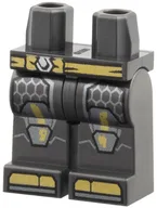 Hips and Pearl Titanium Legs with Yellow Belt, Toes, Armor Plating, Hexagons print