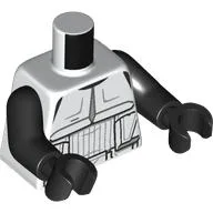 Torso, Scout Trooper Armor print, Black Arms and Hands
