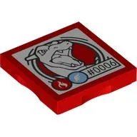 Tile Special 2 x 2 with SMART Tag with '#0006' Charizard Print