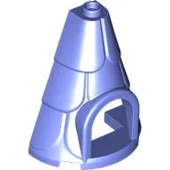 Tower Roof 2 x 4 x 4 Half Cone Shaped with Roof Tiles and Window