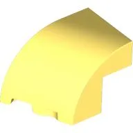 Brick Wedged, Curved 3 x 2 x 1 2/3 with Stud Notch Left