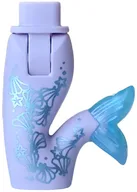 Minidoll Hips and Fishtail (Mermaid) with Opal-Trans Clear Tail, Metal Blue Decorations print