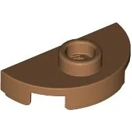 Plate Special Round 1 x 2 Half Circle with Stud (Jumper)
