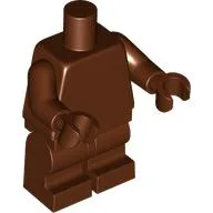 Minifig Body with SMART Tag, Medium Legs, Plain Reddish Brown / Ewok