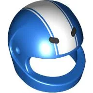 Helmet, Standard with White Stripes, Black Spots print