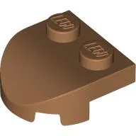 Brick Wedged, Rounded 2 x 2 with Curved Front, 2 Studs