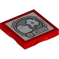 Tile Special 2 x 2 with SMART Tag with '#0132' Ditto Print