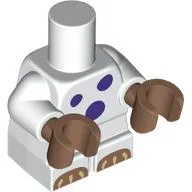 Small Figure Body, Medium Brown Hands, Dark Purple Spots, Dark Tan Toes, Tan Claws print